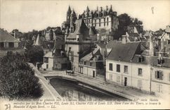 CPA Loches Vue generale vers le Chateau Royal 