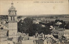 CPA Loches La Tour Saint Antoine vue sur la Gare 