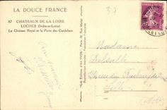 CPA Chateaux de la Loire Loches Indre et Loire Le Chateau Royal et la Porte des Cordeliers 