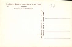 CPA Chateau d'Azay le Rideau 