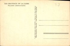 CPA Villandry Indre et Loire 