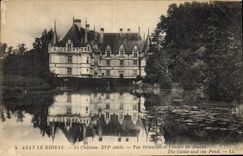 CPA Azay le Rideau Le Chateau XVI siecle Vue Orientale et l'Indre en Amont 