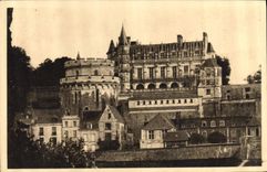 CPA Chateaux de la Loire Chateau d'Amboise Indre et Loire Vue generale 
