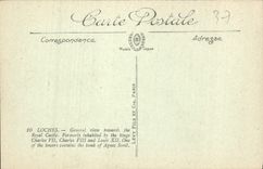 CPA Loches Vue generale vers le Chateau Royal Bati au XII siecle et agrandi au XV siecle 