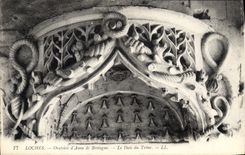 CPA Loches Oratoire d'Anne de Bretagne Le Dais du Trone 