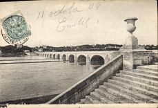 CPA Tours Le Pont de Pierre 