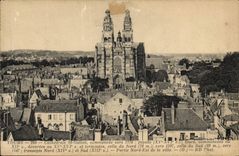 CPA Tours Cathedrale St Gatien commencee vers 1170 facade XV XVI tours 