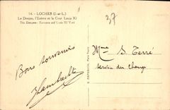 CPA Loches L et L Le Donjon L'Entree et la Cour Louis XI 