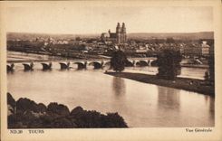 CPA Tours Vue Generale 