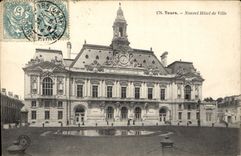CPA Tours Nouvel Hotel de Ville 