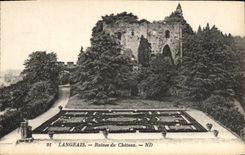 CPA Langeais Ruines du Chateau 
