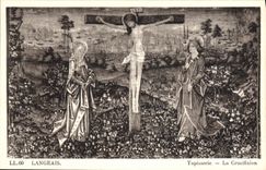 CPA Langeais Tapisserie La Crucifixion 