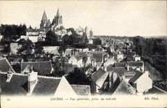 CPA Loches Vue generale prise au sud est 