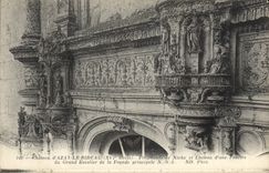 CPA Chateau d'Azay le Rideau Fragments de  Niche et Linteau d'une Fenetre du Grand Escalier de la Fa