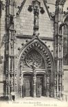 CPA Tours Notre Dame la Riche Le Portail Lateral 