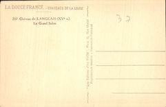 CPA Chateau de Langeais Le Grand Salon 