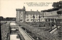 CPA Villandry L et L Le Chateau Facade sud avec jardins d'ornement et les douves A P 