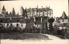 CPA Loches L et L Le Chateau Royal et la Collegiale 