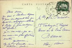 CPA Azay le Rideau L et L Le Chateau National Facade Nord l'Entree 