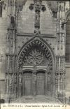 CPA Tours I et L Portail Lateral de l'Eglise N D Lariche 