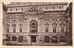 CPA Tours le Theatre Municipal Rochard Arch 1872 Sculptures de Combarieux 