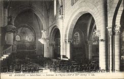 CPA Amboise Saint Denis Interieur de l'Eglise XII et XV siecle 
