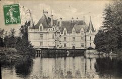 CPA Azay le Rideau I et L le chateau National