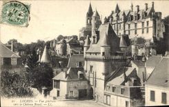 CPA Loches vue generale vers le Chateau Royal 