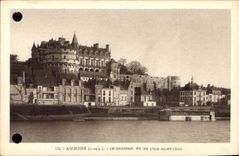 CPA Amboise I et L le Chateau vu du l'Ile Saint Jean 