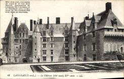 CPA Langeais I et L le Chateau Cote Ouest XV siecle 