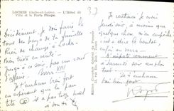 CPA Loches Indre et Loire l'Hotel de Ville et la Porte Picoys 