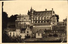 CPA Chateau de la Loire Chateau d'Amboise Indre et Loire vue generale 