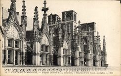 CPA Chateau d'Amboise Facade Charles VIII lucarnes Charles VIII front Skylights 