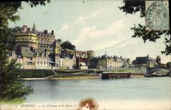 CPA Amboise le Chateau et le Quai 