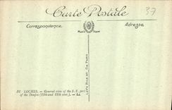 CPA Loches Ensemble de la Partie Sud Est du donjon XI et XII siecle 