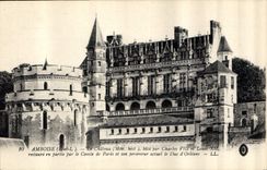 CPA Amboise I et L le Chateau Mon hist Bati par Charles VIII et Louis XII restaure en partie par le 