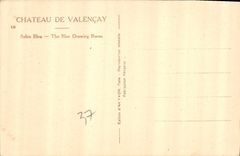 CPA Chateau de Valencay Salon Bleu 