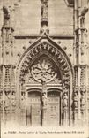 CPA Tours Portail laterale de l'eglise Notre Dame la Riche XII siecle 