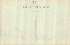 CPA Tours I et L l'Ancien hotel de Ville et le Square Rabelais