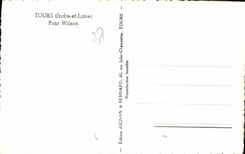 CPA Tours Indre et Loire Pont Wilson 