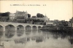 CPA Amboise I et L le Pont et le Chateau 