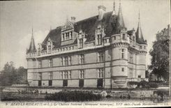 CPA Azay le Rideau I et L le Chateau National Monument historique XVI siecle Facade Meridionale 