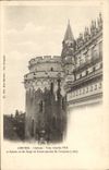 CPA Amboise Chateau Tour Charles VIII et Balcon en fer Forge ou furent pendus les Conjures 1560 