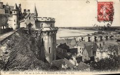 CPA Amboise vue sur la Loire de la Terrasse du Chateau 