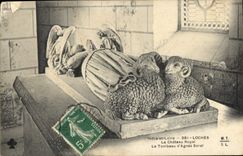 CPA Indre et Loire Loches le Chateau Royal le Tombeau d'Agnes Sorel 