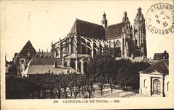 CPA Cathedrale de Tours 