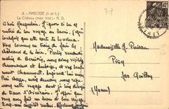 CPA Amboise I et L le Chateau Mon hist 