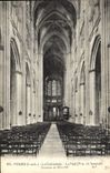 CPA Tours I et L la Cathedrale la Nef construite de 1170 a 1547 