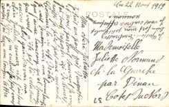 CPA Tours I et L la Cathedrale la Nef construite de 1170 a 1547 