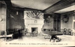 CPA Montresor I et L le Chateau XV et XVI S la Salle a manger 